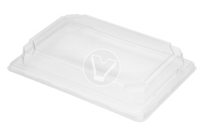 Lid to the bottom for sushi, transparent, SpK-19, 188*123*35 mm