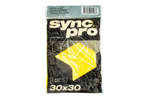 Салфетка из микрофибры 30*30, 280 гсм, SyncPro (желтая)