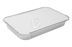 Aluminum container C314, 314*209*48 mm, 2235 ml, Lamina