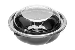 Контейнер СпК-190, 1000 мл, черный, СтиролПласт