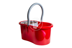 Mop with bucket and wringer 5.5 l, 1 spare wheel included