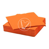 Napkins 33*33 cm orange, 1 layer, 300 pcs/pack