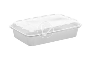 Container 830 ml with lid, 1 section