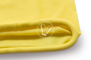 Перчатки резиновые, 50 г, размер M, желтые