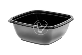 Container SpK-1616, 750 ml, black (K450, F75), StirolPlast