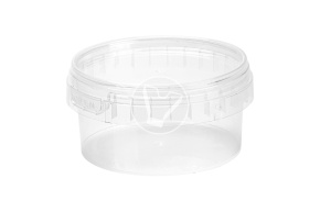Jar with lid, transparent, d 95 mm, 210 ml