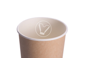 Paper cup 350 ml, kraft, d 90 mm