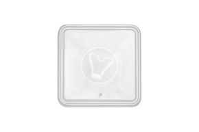 Lid for square bowl 350 ml, transparent
