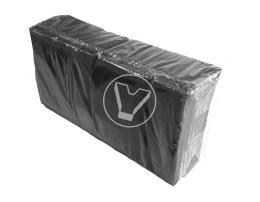 Napkins 33*33 cm black, 2 layers, 200 pcs/pack