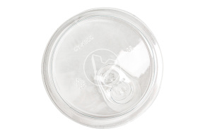 Plastic cup flat lid, with drinker, diameter 98 mm, Cyclyc