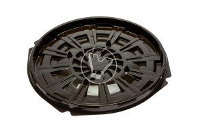 Cake container, brown, T-235/2, diameter 235 mm