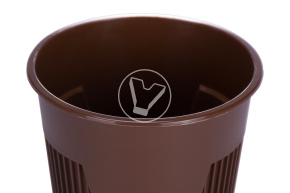 Cup 350 ml, for hot drinks, brown, PP
