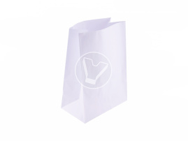 Bag with straight bottom, white, 220*120*290 mm