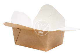 Universal container for noodles and main dishes ECO FOLD BOX, 900 ml, 168*132*53 mm