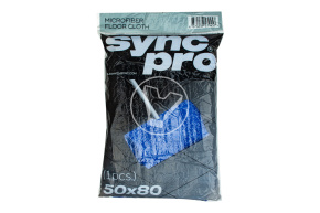 Салфетка микрофибра для пола 50*80 см., 350 см. SyncPro (синяя)