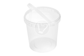 Ведро с ручкой и крышкой, 1000 мл, d 122 м