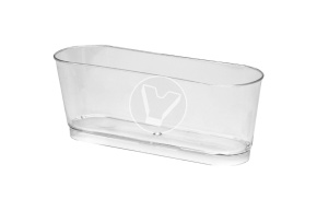 Dessert container "Limoncello", 50799P, oval, 100 ml, transparent