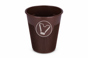 Cup 350 ml, for hot drinks, brown, PP