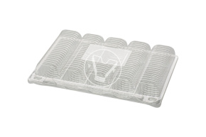 Container RK-25 C5 with five compartments, transparent