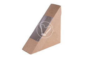 Sandwich packaging Sandwich 60, 125*125*60 mm, craft