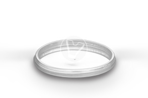 Bucket 155 ml, d 69 mm, with white handle, transparent