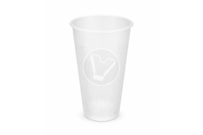 Стакан 400 мл, для горячего, прозрачный, ПП