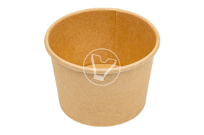 Kraft soup bowl without lid EcoSoup, 250 ml, Verde Vita