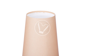 Cтакан бумажный 400 мл, крафт, однослойный, d 90 мм