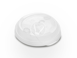 Lid with plug, transparent, d 80 mm