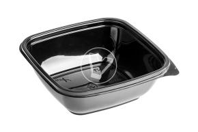 Container SpK-1616, 625 ml, black (K450, F75), StirolPlast