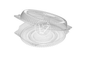 Packaging for pie with a low lid, T-200, IP 52, diameter 200 mm