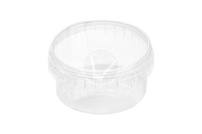 Jar with lid, transparent, d 95 mm, 210 ml