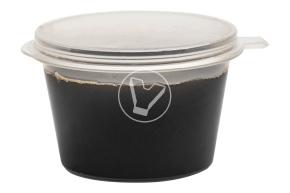 Sauce bowl with combined lid, transparent, 50 ml