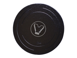 Cake board without holder, round, d 300 mm, height 2.5 mm, black, 10 pcs/pack, “Confectioner”