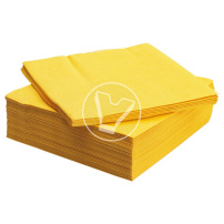 Napkins 33*33 cm yellow, 2 layers, 200 pcs/pack