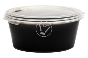 Sauce bowl with combined lid, transparent, 80 ml