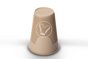 Cup 350 ml, for hot drinks, beige, PP