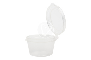 Sauce bowl with combined lid, transparent, 30 ml