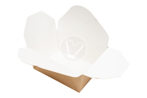 Universal container for noodles and main dishes ECO FOLD BOX, 900 ml, 168*132*53 mm