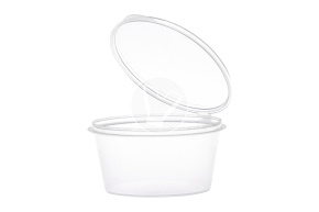 Sauce bowl with combined lid 1256P, transparent, 80 ml