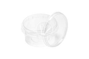 Банка с крышкой, прозрачная, d 69 мм, 80 мл