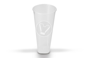 Glass 650 ml transparent with a square bottom