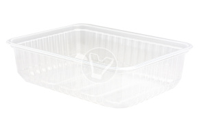 Container 750 ml, 179*132*51.8 mm, transparent, Cyclyc