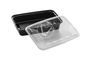 Container 830 ml with lid, 1 section