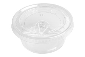 Lid for gravy boats 80/125 ml, d 74 mm, PET, Cyclyc