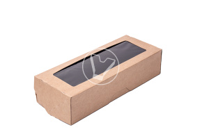 Self-assembled lunch box OneBox, 500 ml, craft, black inside