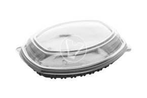 Container bottom SpK-257, 257*202*37 mm, black, StirolPlast