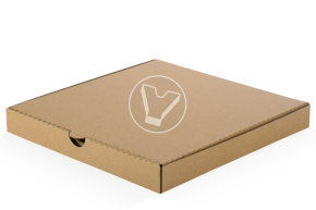Pizza box, 300*300*40 mm, corrugated, craft