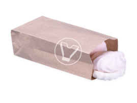 Пакет с прямым дном, крафт, 80*50*170 мм