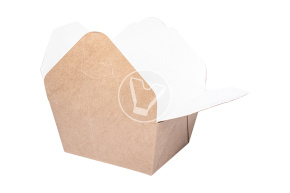 Universal box, 600 ml, for noodles, second dishes and trimmings, "ECO FOLD BOX"